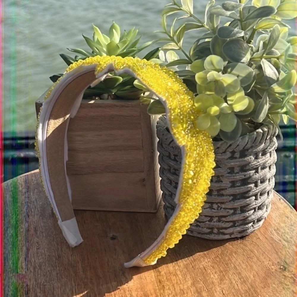 Sunny Yellow sequin headband